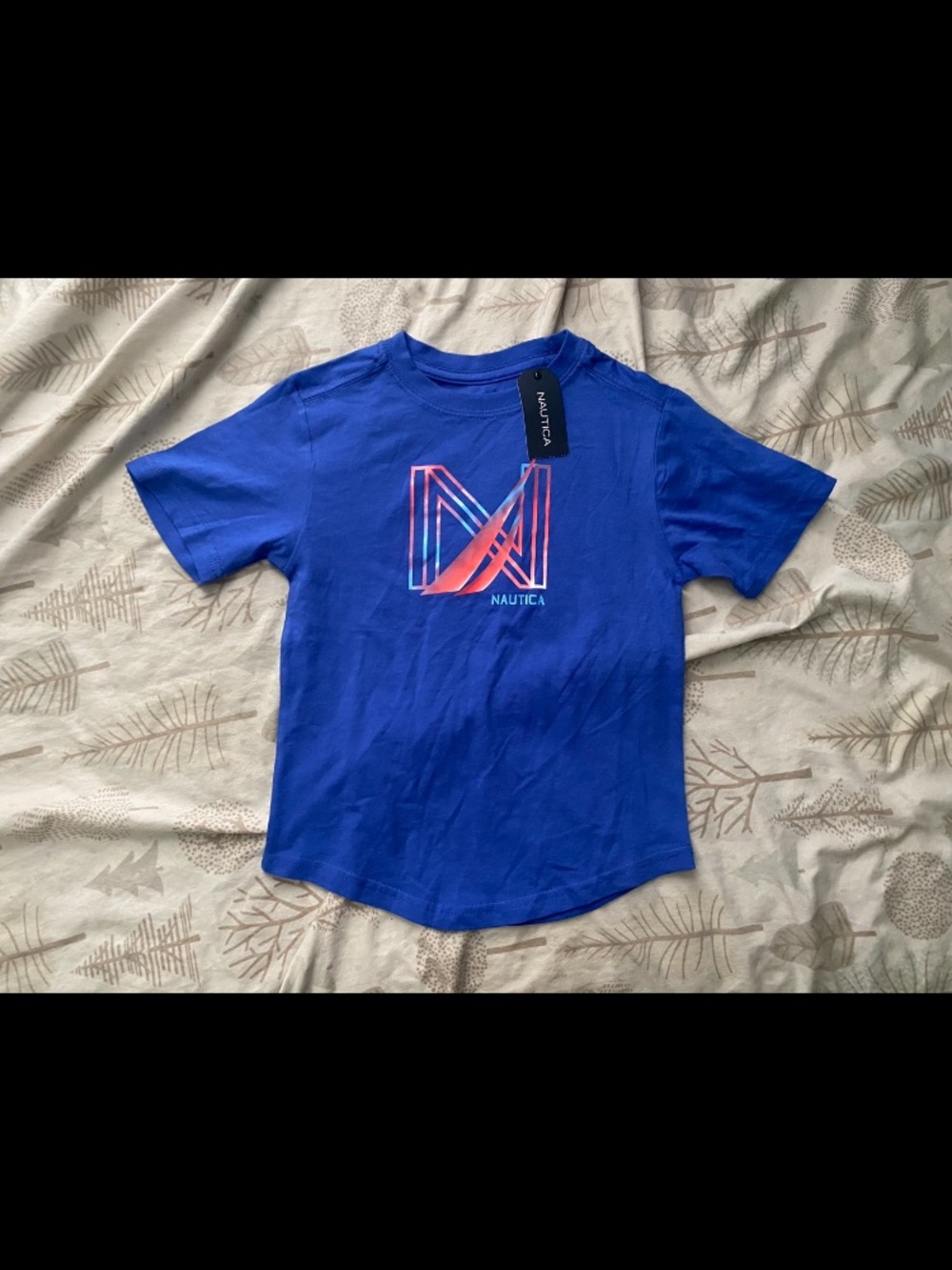 Nautica Boy’s Royal Blue Graphic Logo Tee